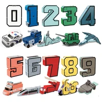 1319 pcs assembling building blocks educational action figure transformation number robot deformation toys for children