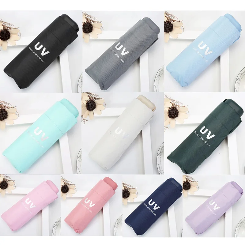 Милый пять складной Umberlla свежий УФ защита художественный абажур винил для мужчин