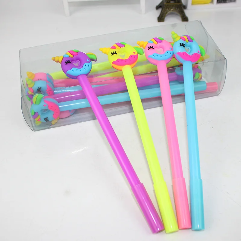24 Pcs Creative Stationery Cartoon Donut Gel Pen Cute Animal Student Office Wholesale | Канцтовары для офиса и дома