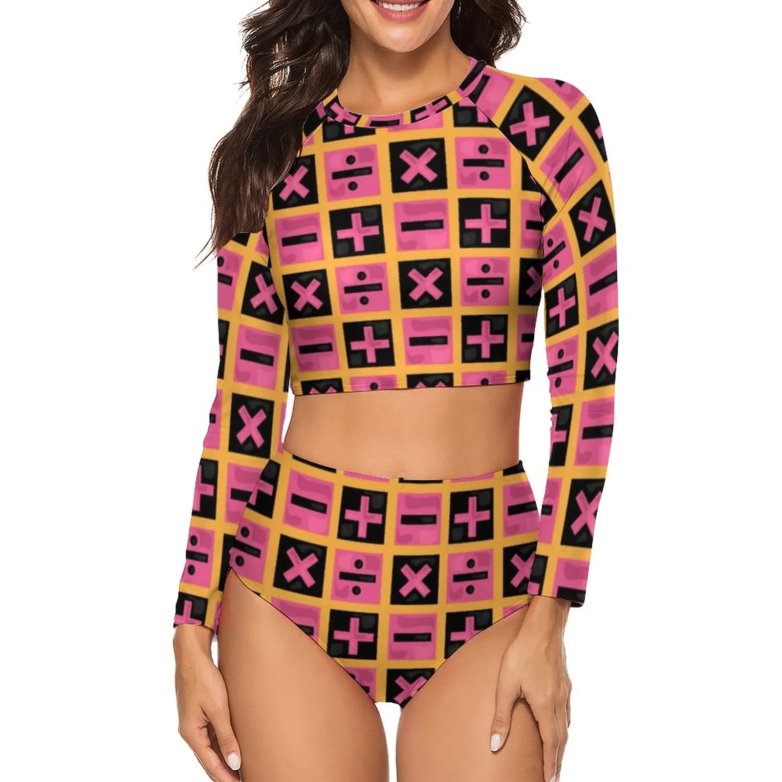 

Купальник-бикини с завышенной талией, 2 предмета