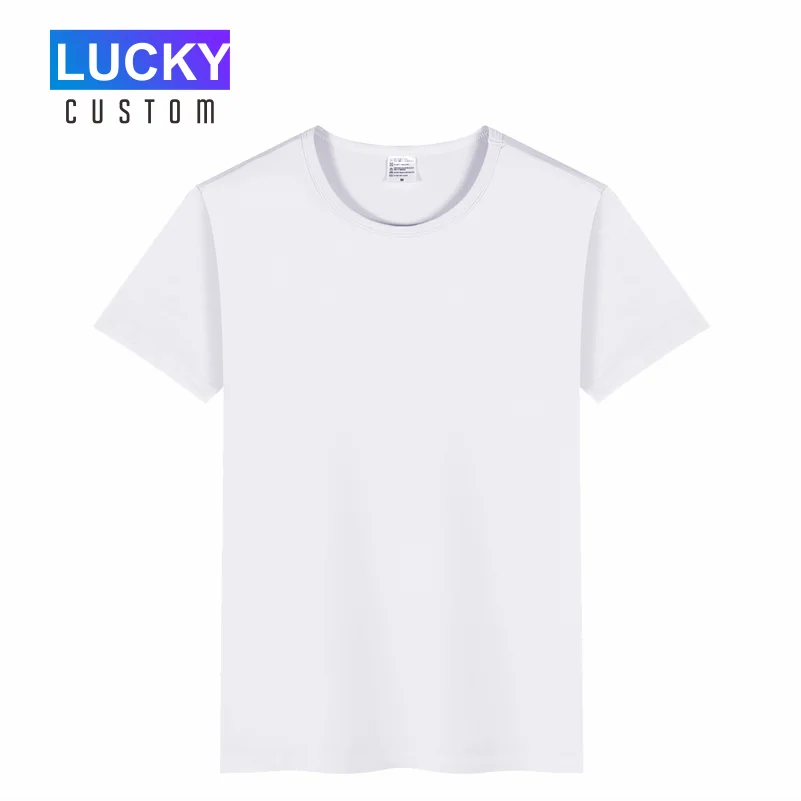 Футболка с круглым вырезом для мужчин и женщин Однотонная рубашка логотипом