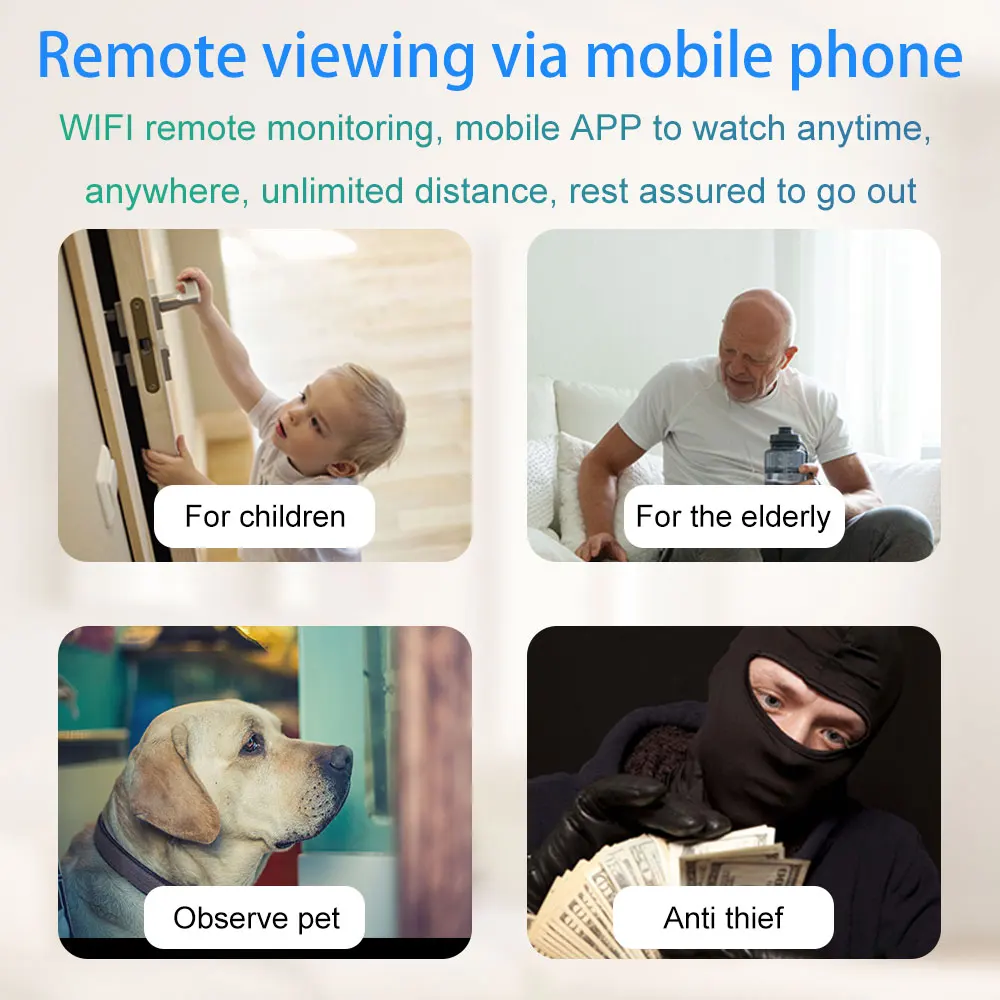 Домашняя IP камера ONE PICE 1080P ночное видение 2 миллиона пикселей HD Wi Fi Радионяня