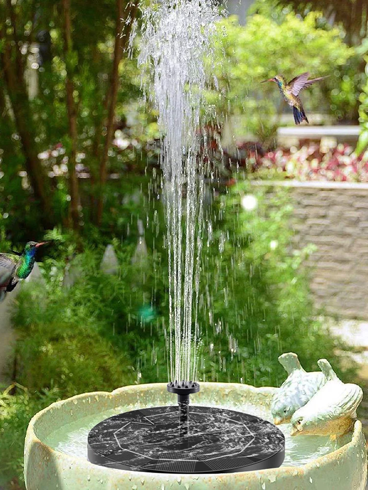 

5V/3.5W Battery Solar Fountain Floating Fountain Creative Landscape Outdoor Fountain Garden Courtyard Bird Bath