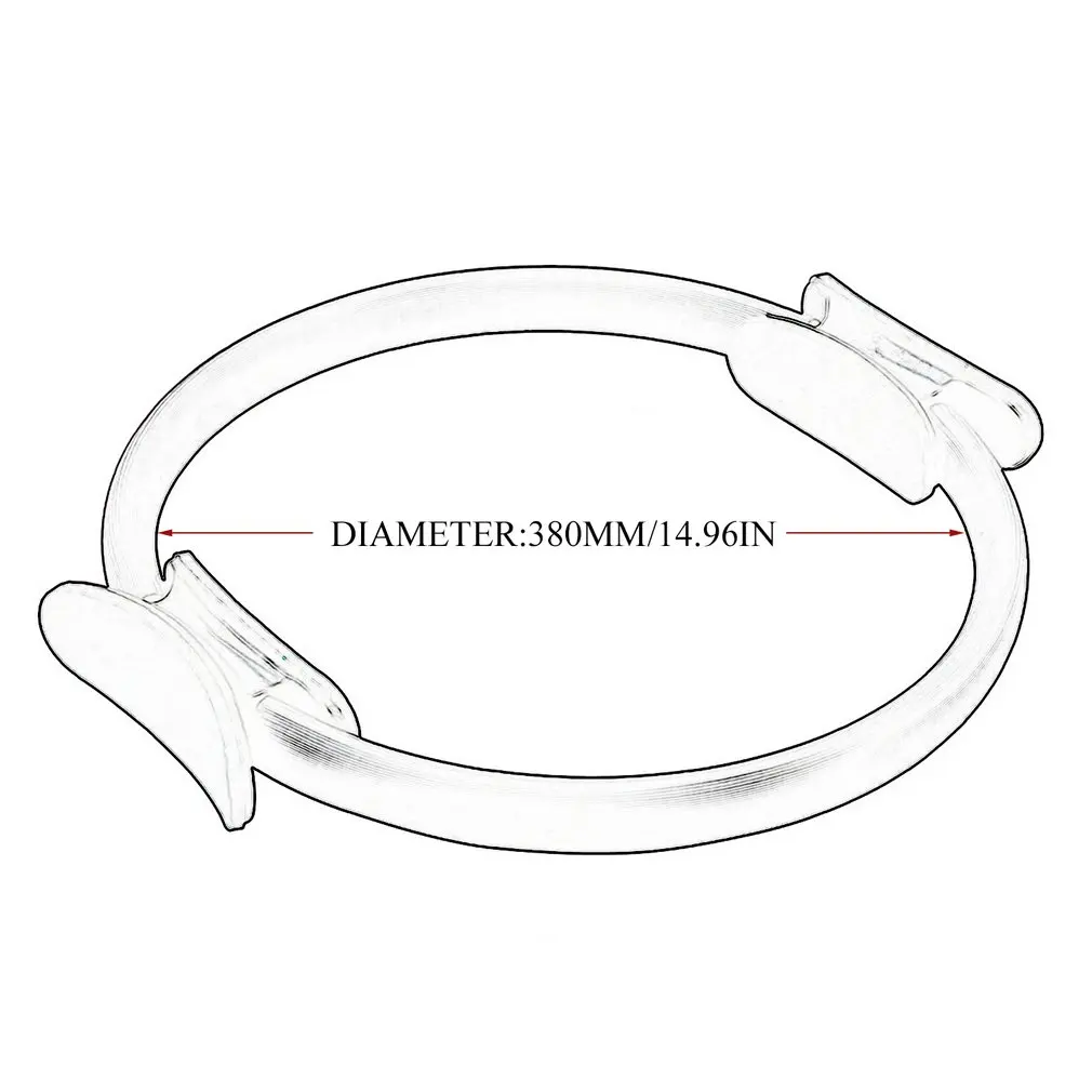 

Portable Size 38CM Yoga Resistance Ring Lightweight Slimming Magic Circle Thighs Legs Resistance Yoga Ring Training Tool