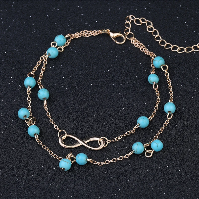 Новые летние европейские модные бриллиантовые ювелирные браслеты на ногу с