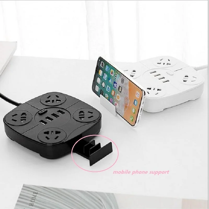 Удлинительный шнур с выходной вилкой Стандарта Китая 10 А 220 В 2500 Вт 4usb