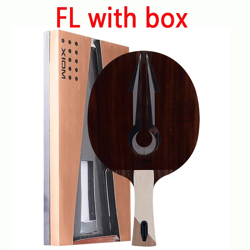 FL with box XIOM OMEGA PRO(7 деревянная древесина, OFF~ OFF+) ракетка для настольного тенниса ракетка для Пинг-Понга Летучая мышь Tenis De Mesa Paddle - Цвет: FL with box