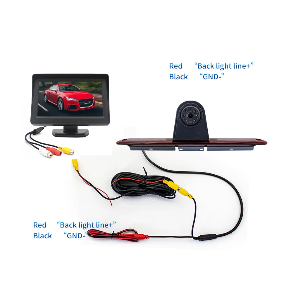 

4.3 Inch 12V Waterproof Brake Light Camera For Mercedes Sprinter / VW Crafter 2007-2019