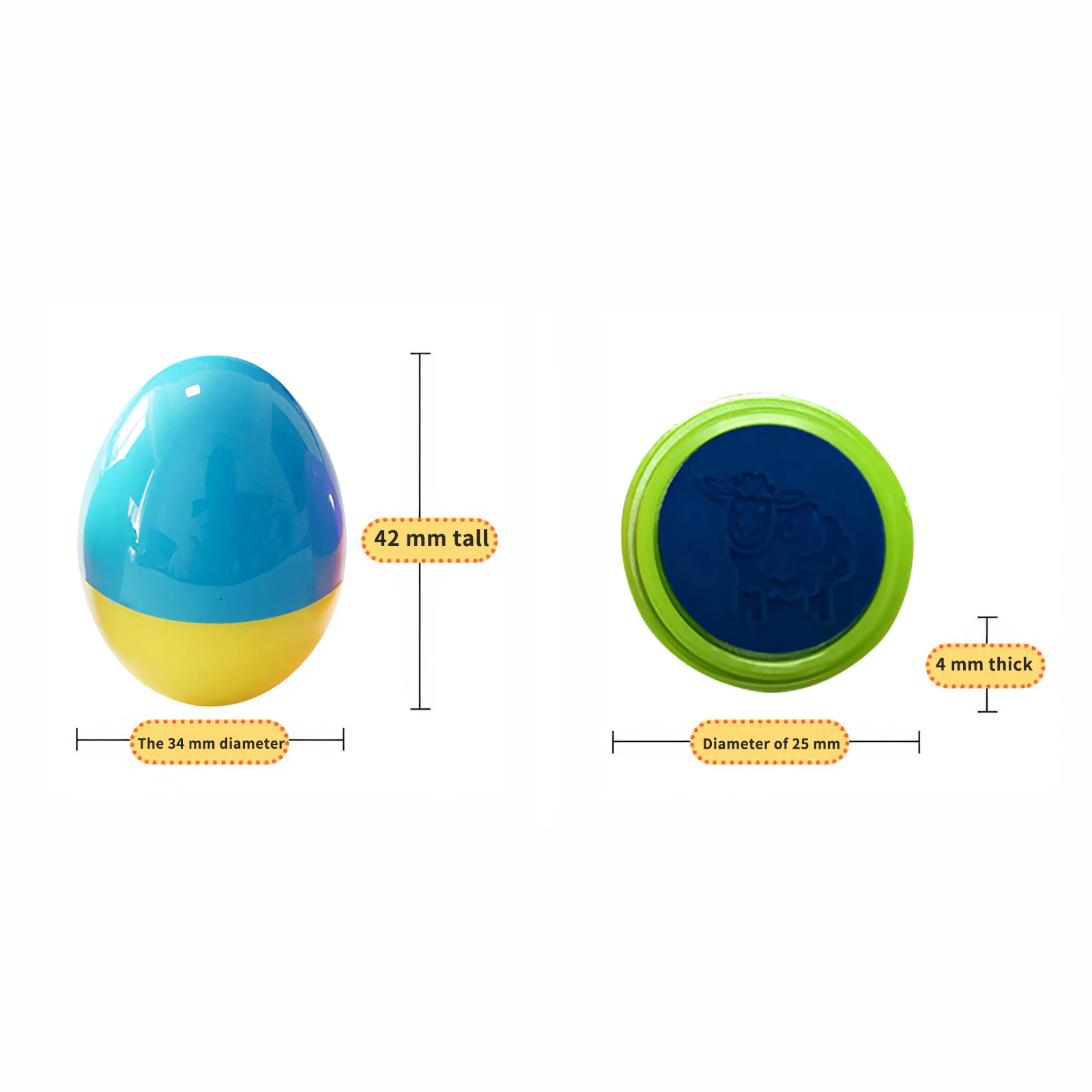 

12Pcs Educational Easter Egg Stampers Hunt Game Party Kid Easter Stamps Toy Drawing Scrapbook Paper Craft Learning Art Draw Toys