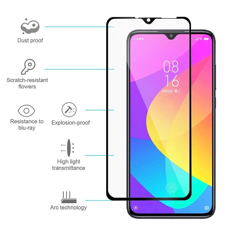 Front Glass 2 в 1 стекло камеры для Xiaomi mi A3 8 9 Lite 9T стекло mi 9 mi a3 Защитная пленка Xiaomi A3 mi 9 se защитное стекло ксиоми ми 9 т ми 9 лайт ми8 ми8 се а3 защитная пленка сяоми ми а3 ми 9 лайт стекло защитное - Цвет: Front Glass