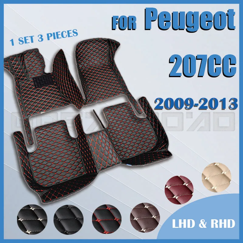

Car floor mats for Peugeot 207CC 2009 2010 2011 2012 2013 Custom auto foot Pads