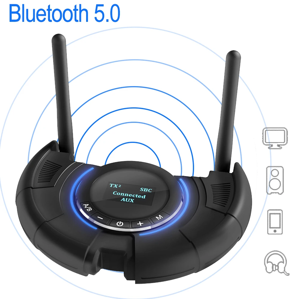 

JINSERTA Bluetooth 2. 0 80м стерео аудио передатчик Aptx LL с низкой задержкой RCA Aux приемник беспроводной ТВ музыкальный адаптер