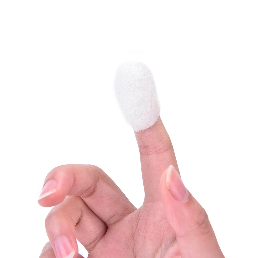 

30Pcs/20pcs Natural Silkworm Cocoons Ball Finger cotton pads Exfoliating Scrub Blackhead Peel Off Face Cleaning