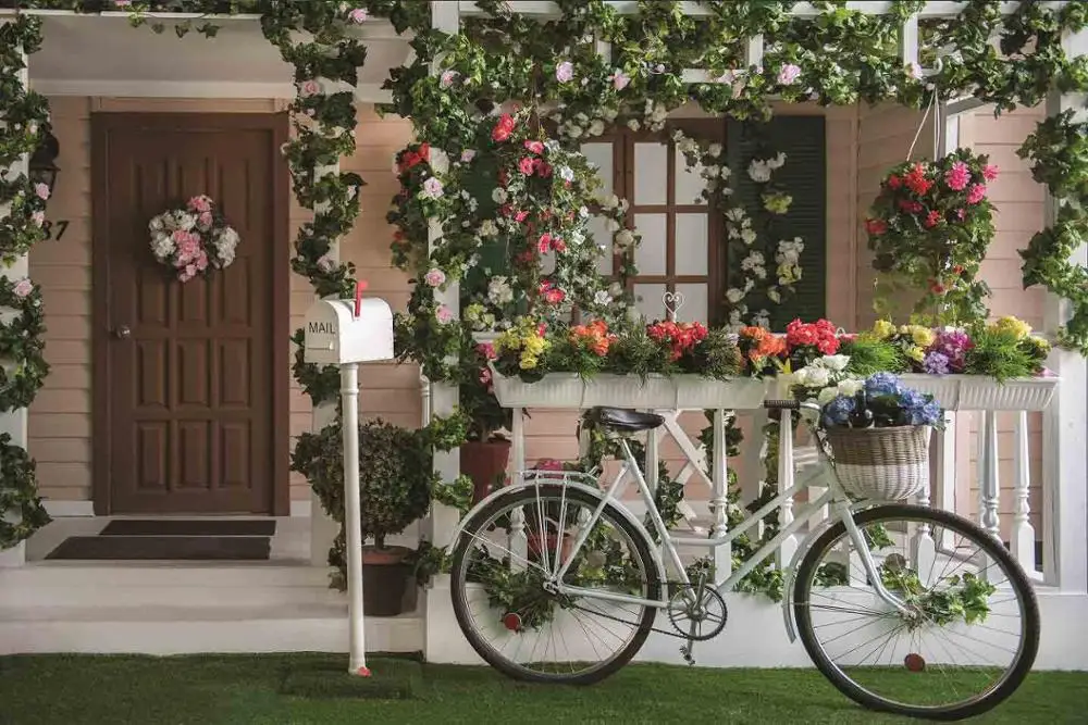 

SHENGYONGBAO Vinyl Custom Photography Backdrops Prop Wood Planks Theme Photo Studio Background 18418-998589