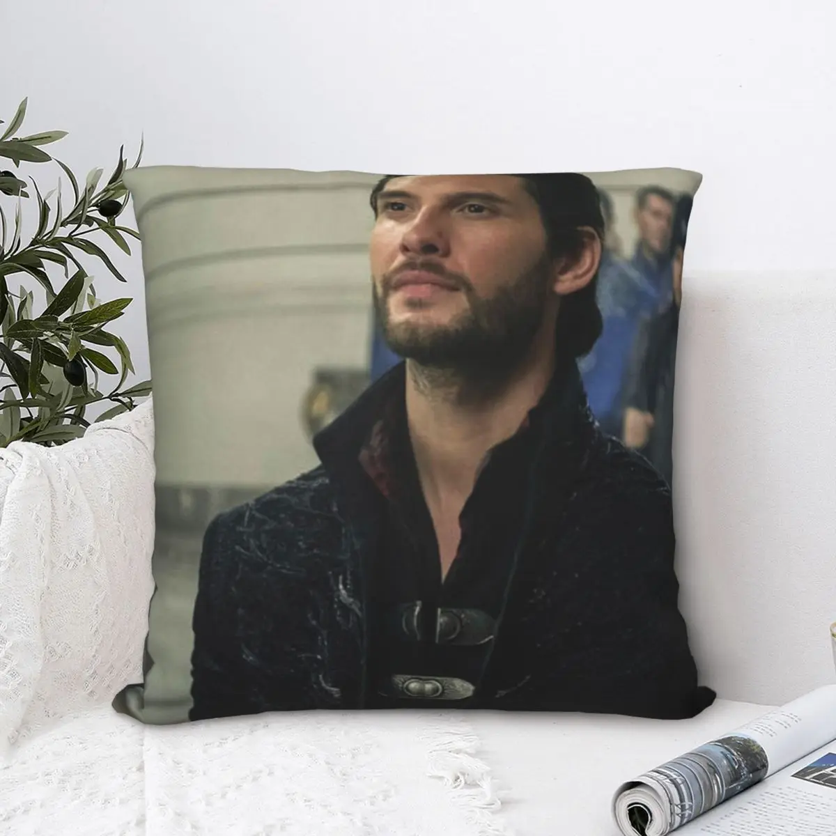 

Ben Barnes The Darkling General Kirigan Square Pillowcase Cushion Cover Zipper Home Decorative Polyester Throw Pillow Case Car
