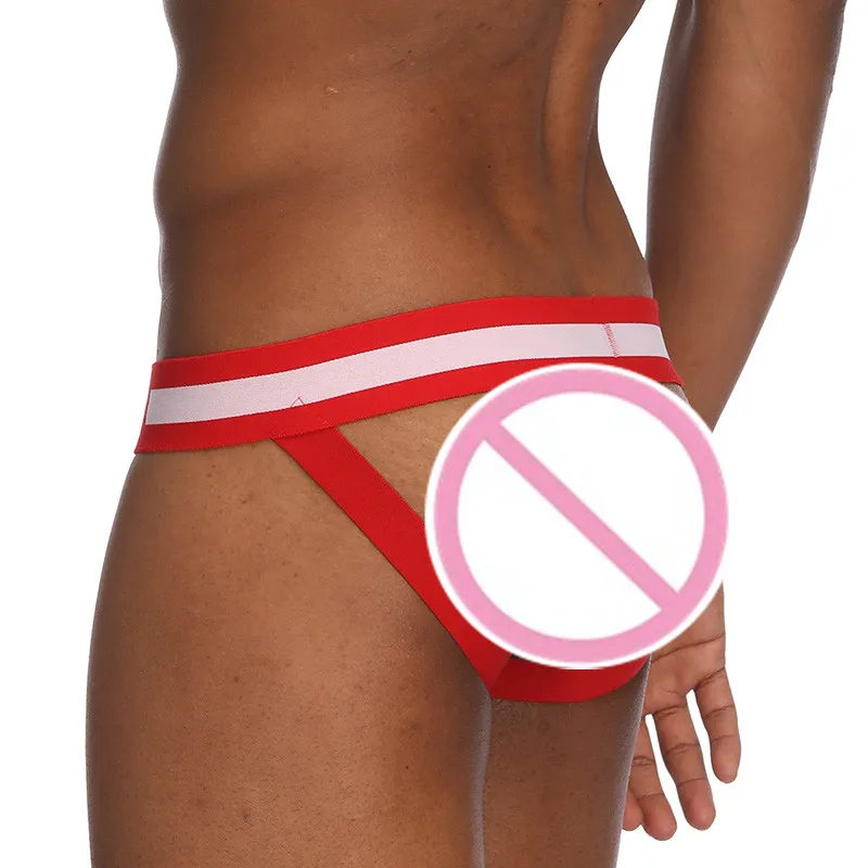 Мужские трусы джоки желтые бандажные стринги бандаж для геев сексуальное нижнее