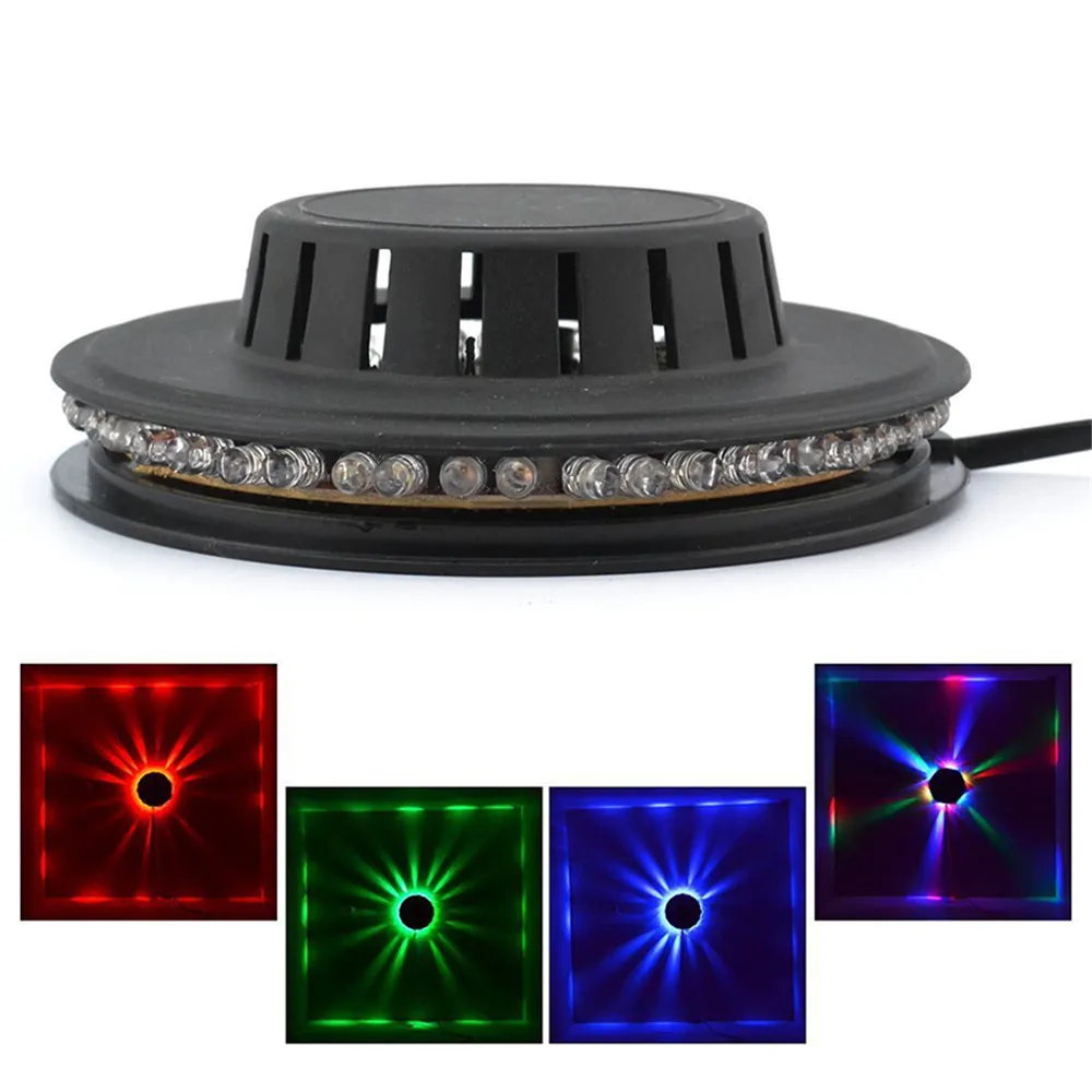 

Мини-лазерный проектор с 48 светодиодами RGB Подсолнух, светильник ing, диско-сценический светильник, бар, диджейский звук, фоновый настенный св...