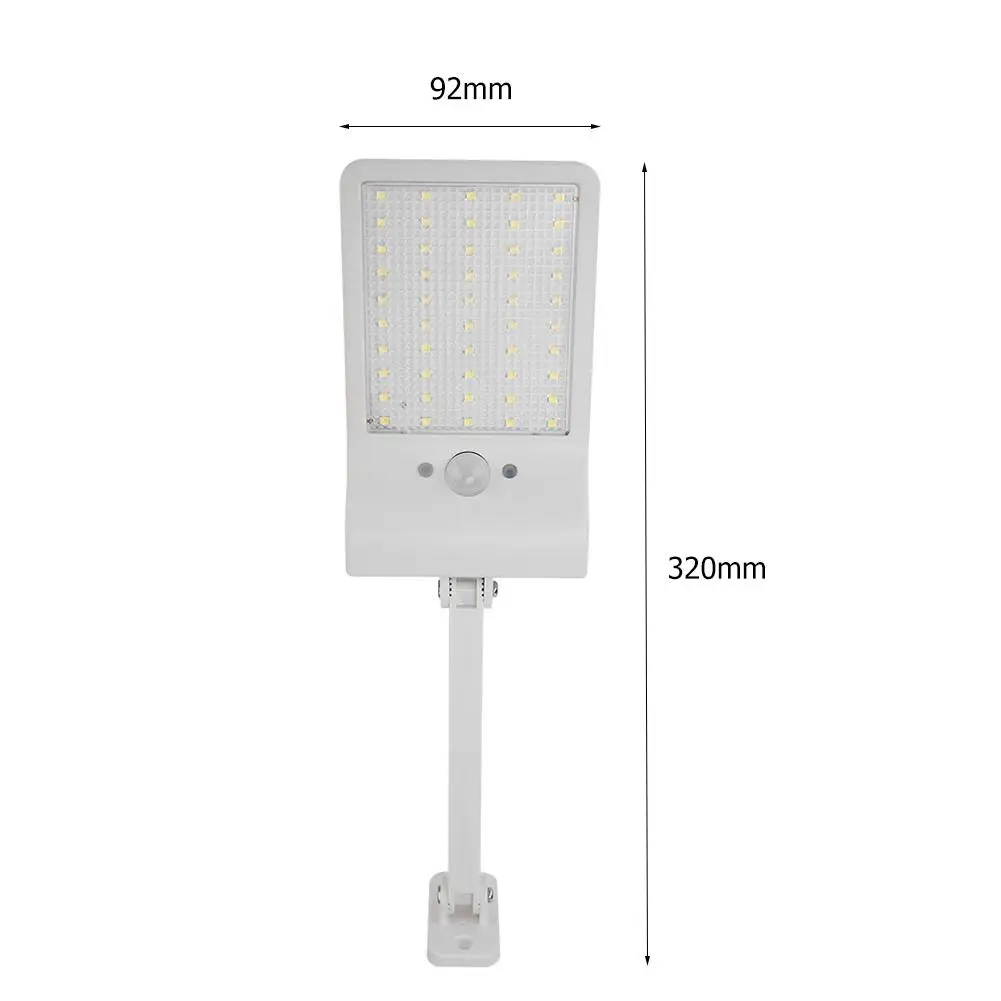 

50LED Solar Street Light PIR Motion Sensor Waterproof Garden Security Wall Lamp IP65 for Outdoor Road Garden Courtyard