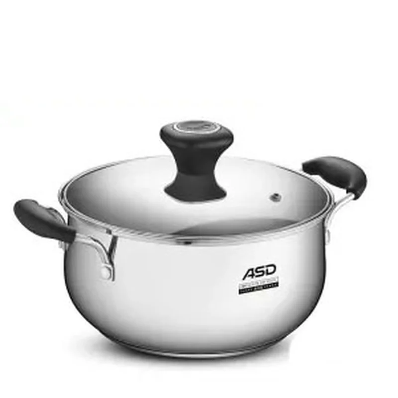 

Stainless Steel Soup Pot Thickened Induction Cooker Stew Pot Household Gas Small Stew Pot Instant Noodles, Porridge and Soup