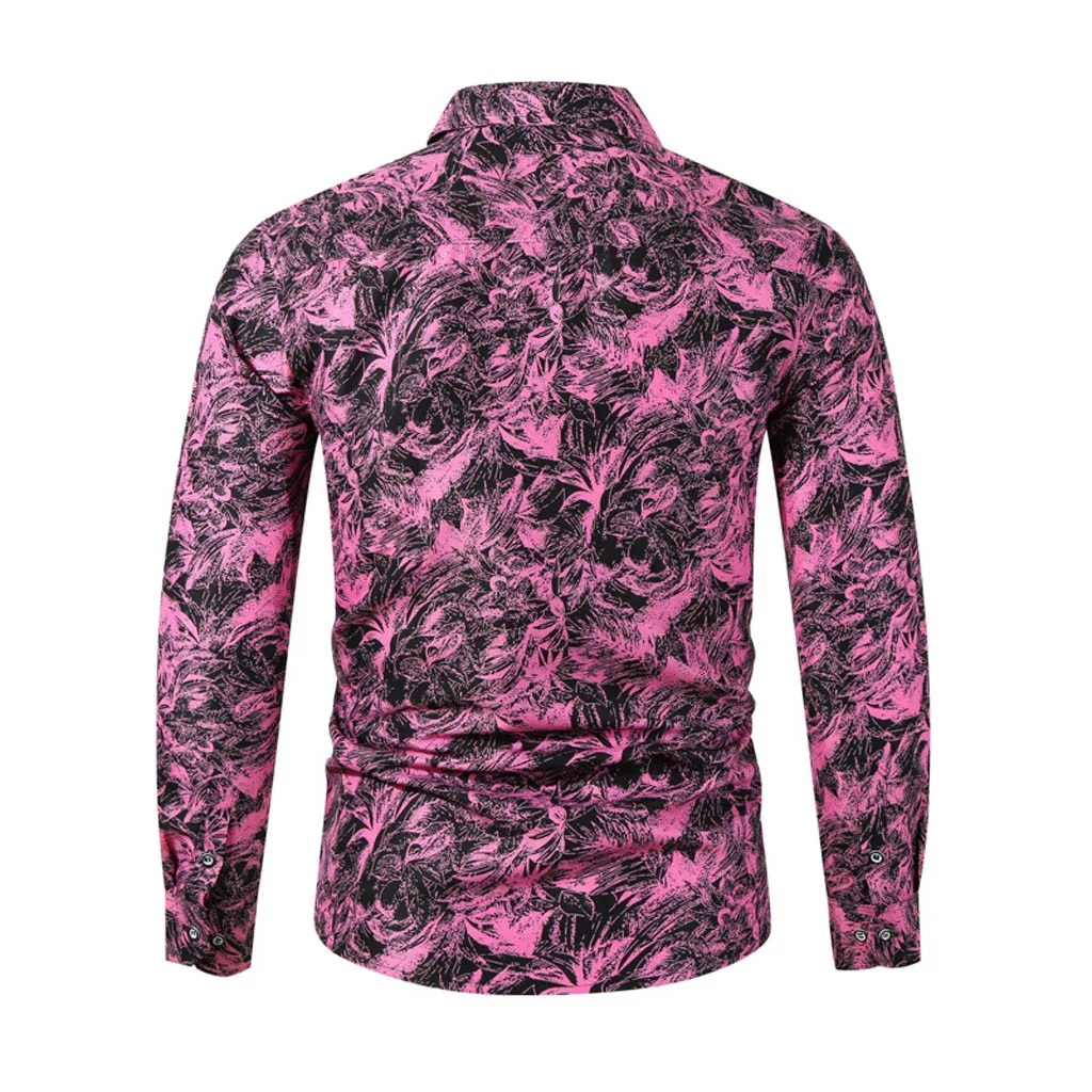 SAGACE Сексуальная мужская осенне зимняя повседневная тонкая рубашка с длинными