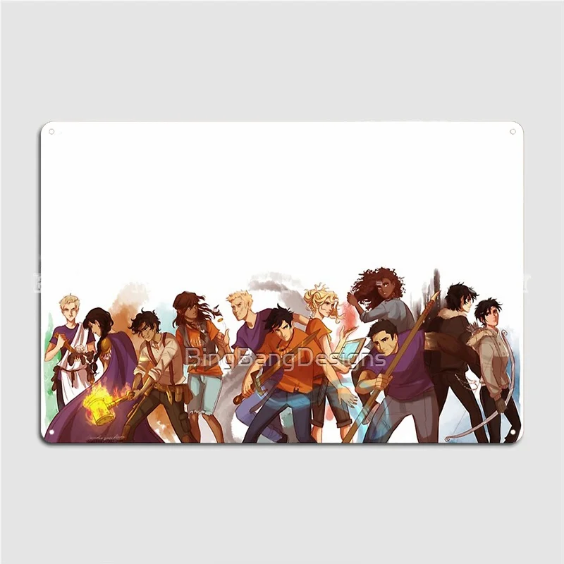 

Percy Jackson-Heroes Metal Plaque Poster Cinema Garage Home Retro Plaques Tin Sign Poster