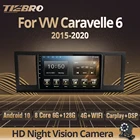 Автомагнитола Tiebro для Volkswagen Caravelle 6 2015-2020 2DIN Android 10 Автомобильный приемник GPS навигация Авторадио автомобильный мультимедийный плеер