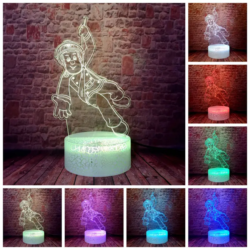Luminouse 3D Иллюзия светодиодный детский ночной Светильник Красочные Изменение