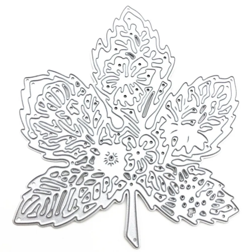 Большие полые листья металлические Вырубные штампы скрапбукинг рукоделие