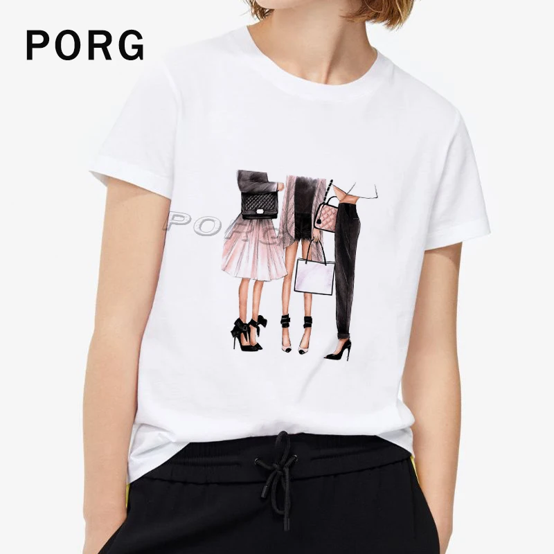 

2019 повседневные женские футболки в стиле Харадзюку, уличная одежда, кавайные эстетические популярные футболки в готическом Корейском стил...