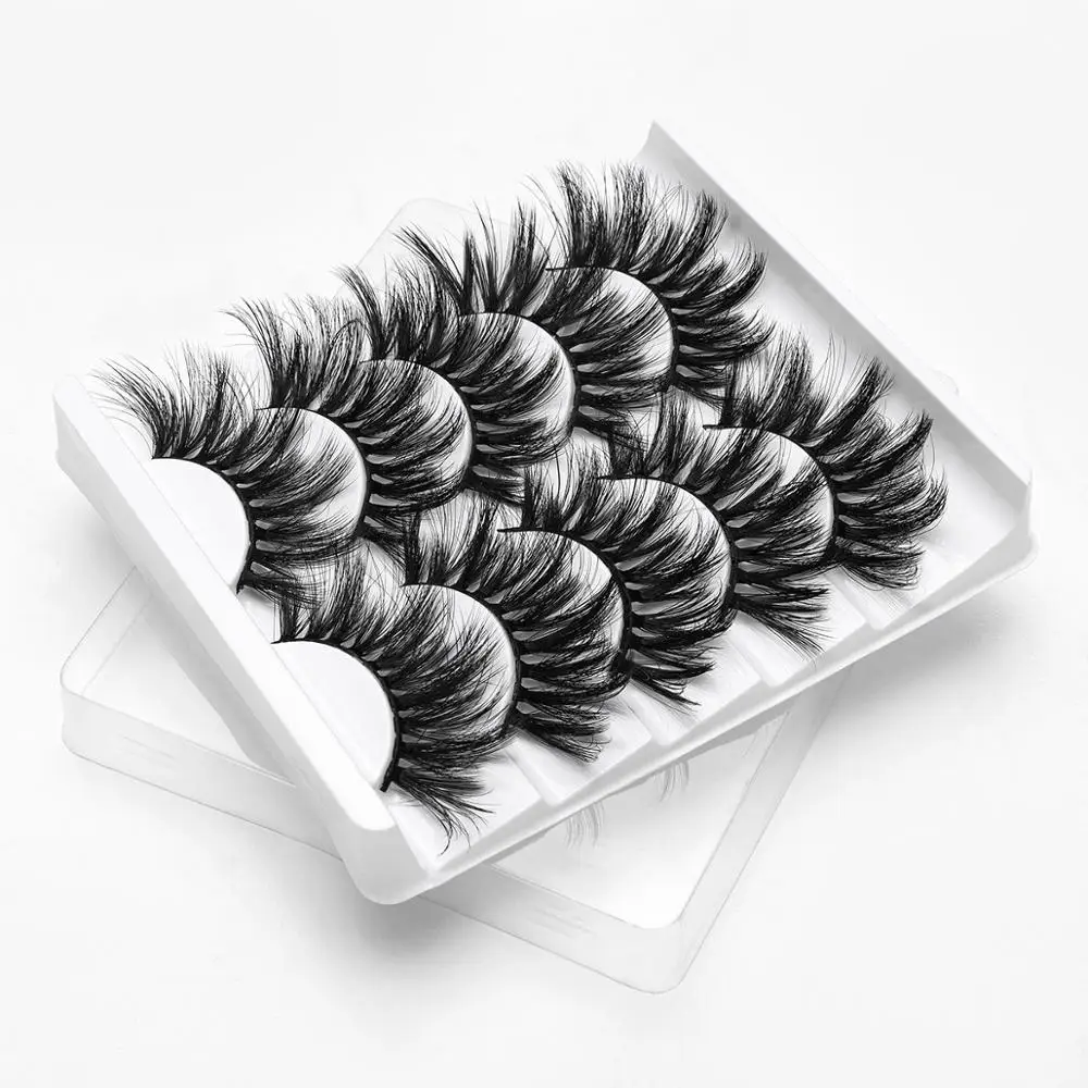 5Pairs Natural/Thick Long Eye Lashes 3D Mink Hair False Eyelashes Wispy Makeup Beauty Extension Tools | Красота и здоровье