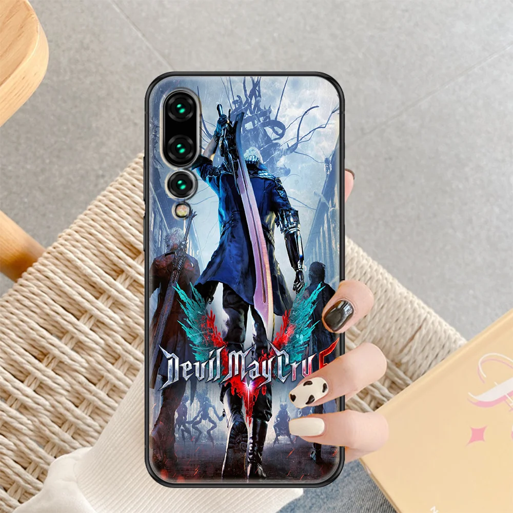 

devil game may cries Phone case For Huawei P Mate P10 P20 P30 P40 10 20 Smart Z Pro Lite 2019 black silicone prime 3D cover