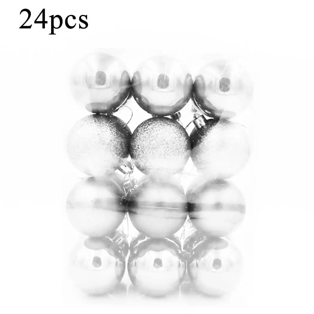 24 шт Рождественские шары для рождественской елки кулон рождественские украшения