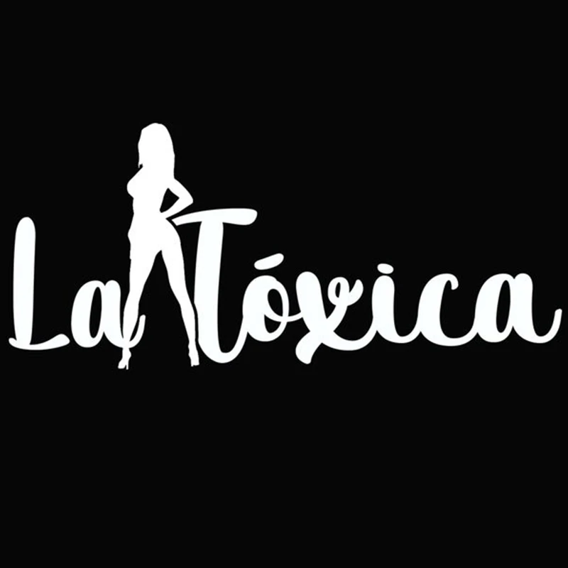 

Black/White LA TOXICA Hot Sexy Girl Car Sticker Removable Waterproof Window Body Bumper Decal CL830