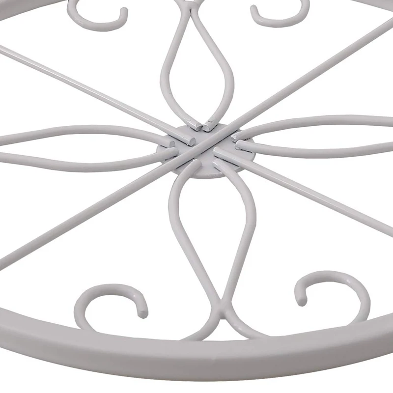 

Metal Plant Stand Floor Flower Pot Rack Iron Art Plant Stands Pot Holder,3 Pieces in One Package (White)
