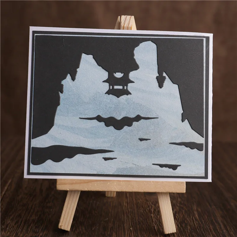 YaMinSanNiO Mountain Tower Metal Cutting Dies for Scrapbooking Card Making Decorative Embossing Craft New 2020 Landscape Die Cut | Дом и сад