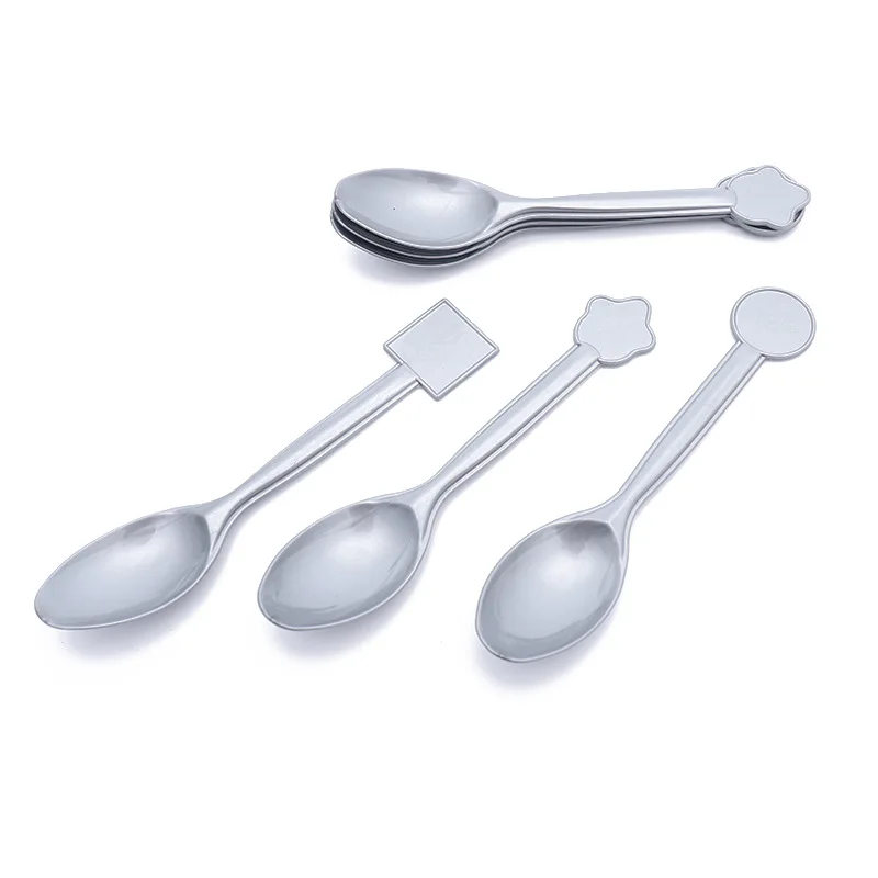 spoon 6pcs Новинка; Лидер продаж; Серебряные Платье русалки, принцессы Детский день рождения Тема Бумажный Стаканчик папиросной бумаги полотенце вечерние поставки Русалка Вечерние - Цвет: spoon 6pcs