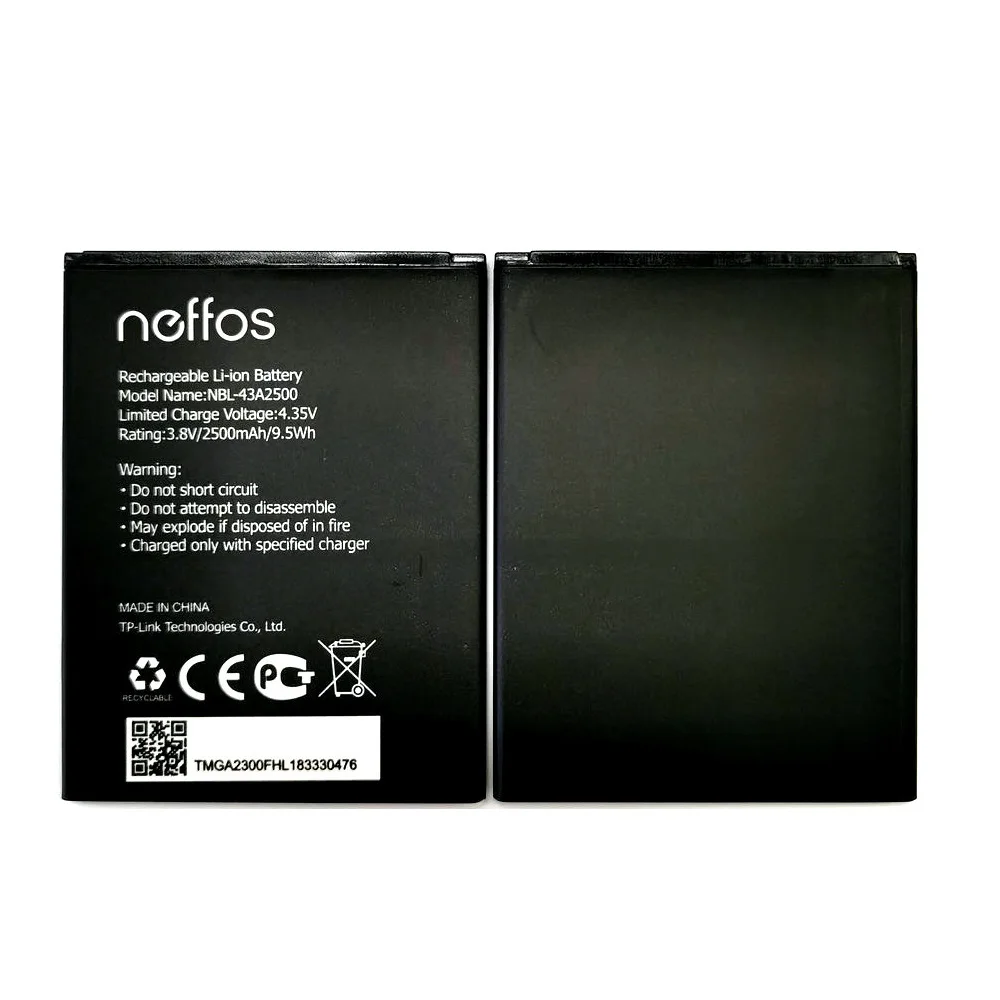 Новая аккумуляторная батарея 2500 мАч для TP Link Neffos C7s TP7051A TP7051C перезаряжаемые литий