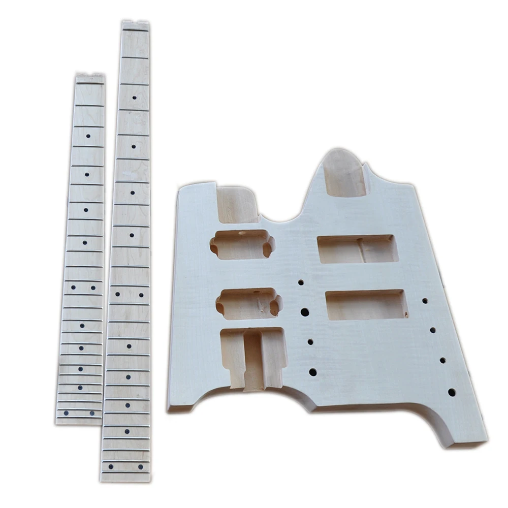 Набор для электрогитары сделай сам с двойным горлышком без головы со всей