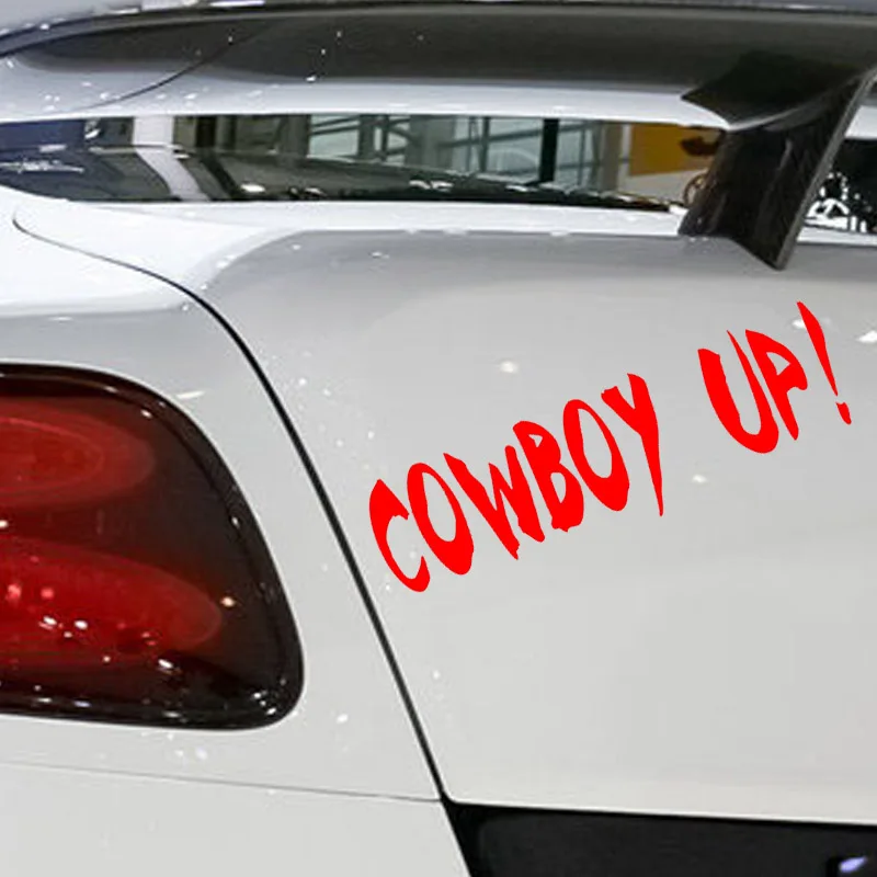 EmpireYing 8 Colors Professional Production English Alphabet Car Sticker Cowboy Up Styling Waterproof Reflective Vinyl Decals | Автомобили