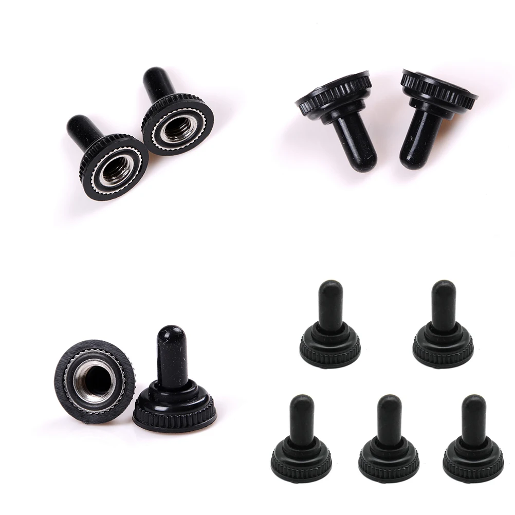 10 шт. 6 мм черная резиновая водонепроницаемая крышка колпачок для ботинка