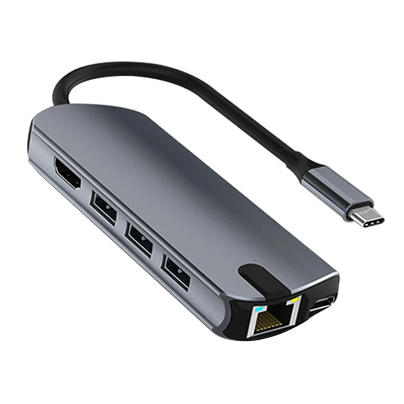 

Док-станция 8-в-1 с USb-портами и поддержкой быстрой зарядки