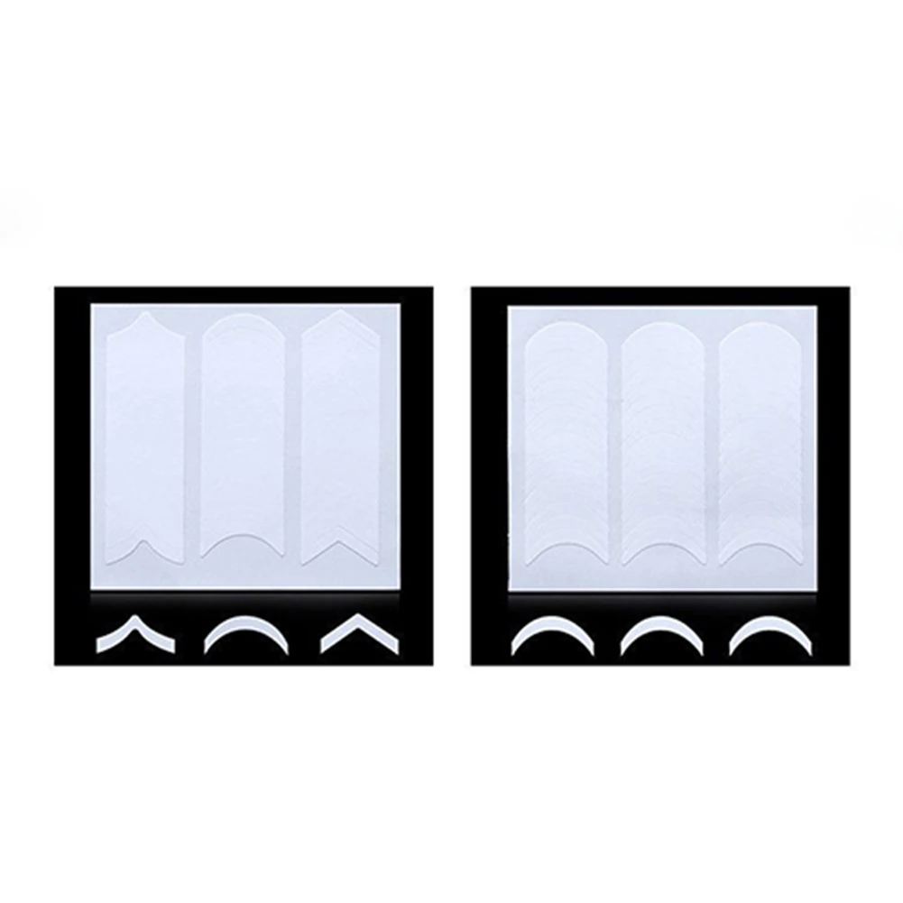 5 листов французский маникюр Дизайн ногтей наконечник формы Руководство стикер