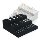 ЧерныйГари дерево + бархатный браслет, драгоценности, на витрине дисплей браслет кольцо Дисплей Чехол для Органайзер-держатель ювелирных изделий стойка дисплея