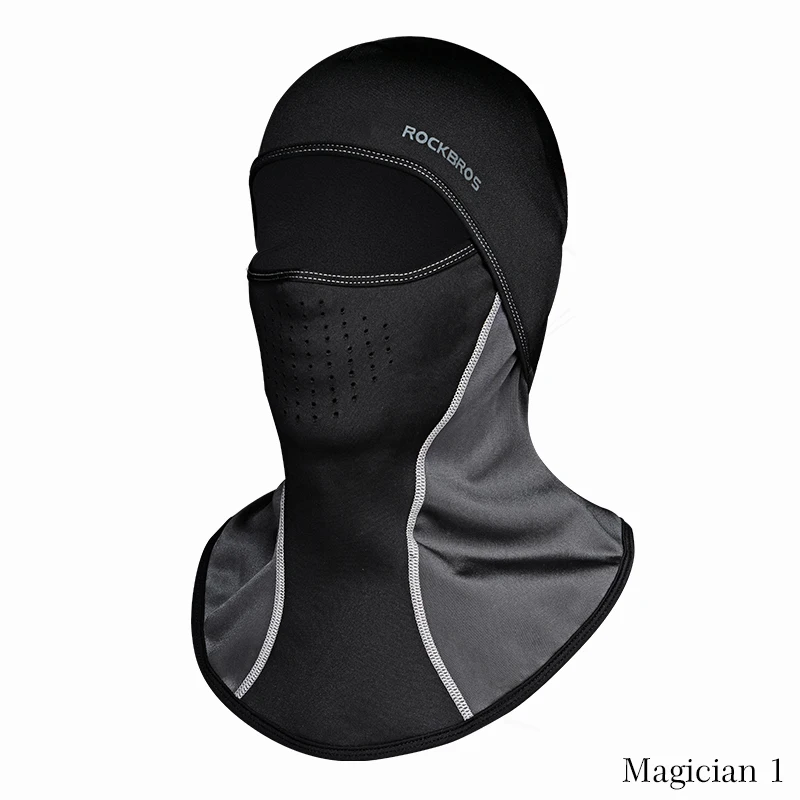 Magician 1 ROCKBROS зимняя сохраняющая тепло велосипедная маска для лица флисовое термопокрытие для горного велосипеда дорожная велосипедная Кепка ветрозащитная шапка головной убор для катания на лыжах рыбалки - Цвет: Magician 1