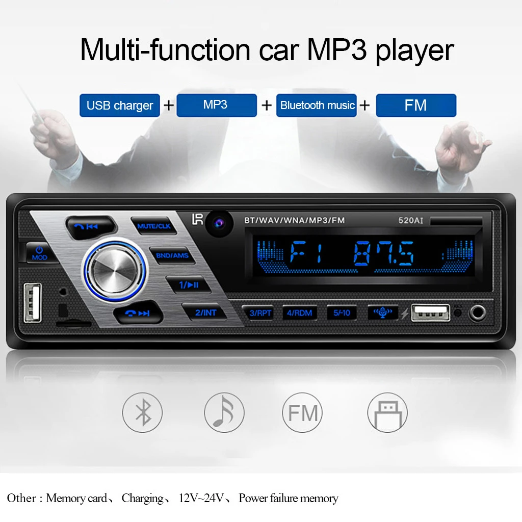 Omeshin автомобильный беспроводной Bluetooth Handsfree комплект fm-передатчик MP3 плеер