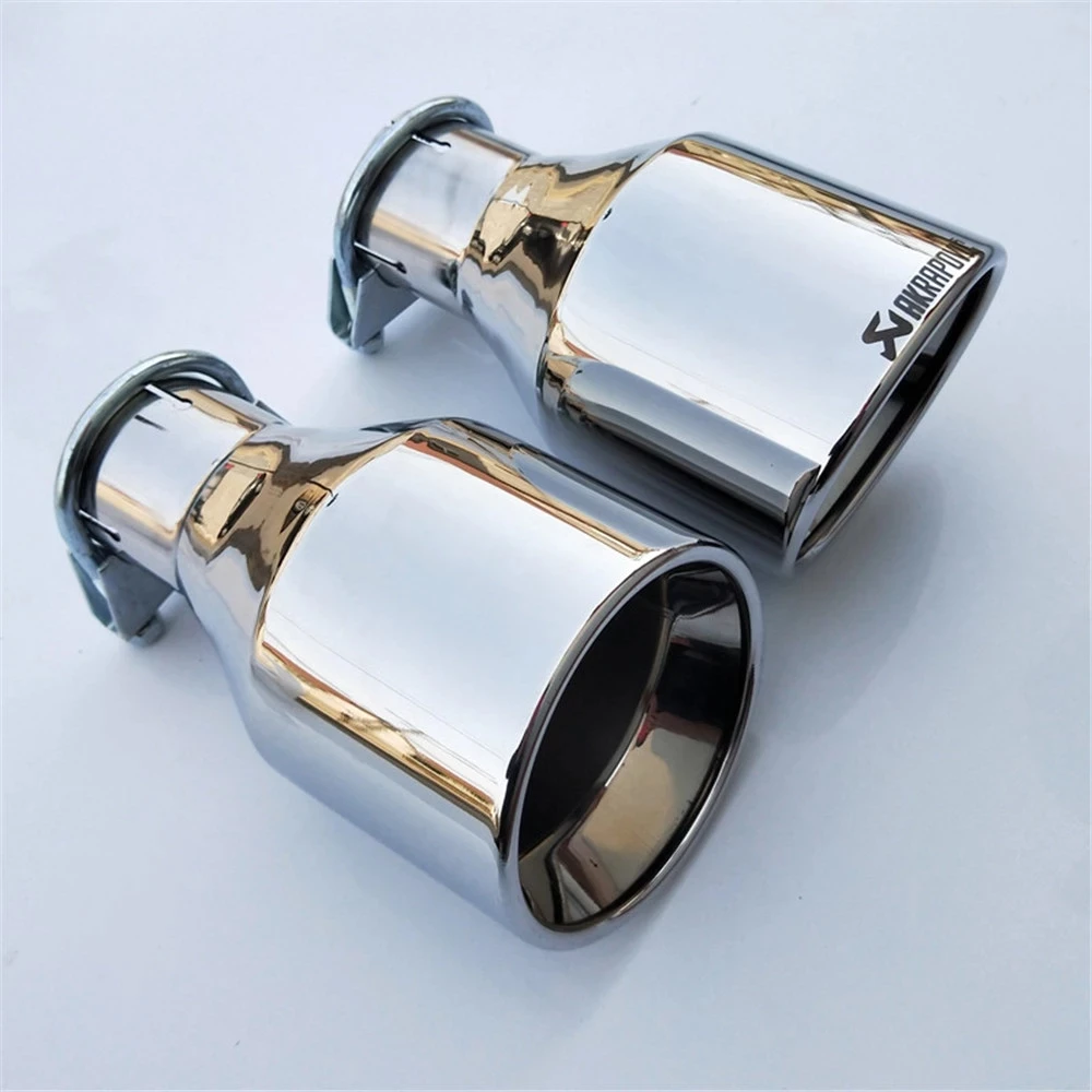 1 шт. вход 57 мм выход 102 мм Akrapovic нержавеющая Автомобильная выхлопная наконечник выхлопной трубы автомобильный Стайлинг глушитель наконечник