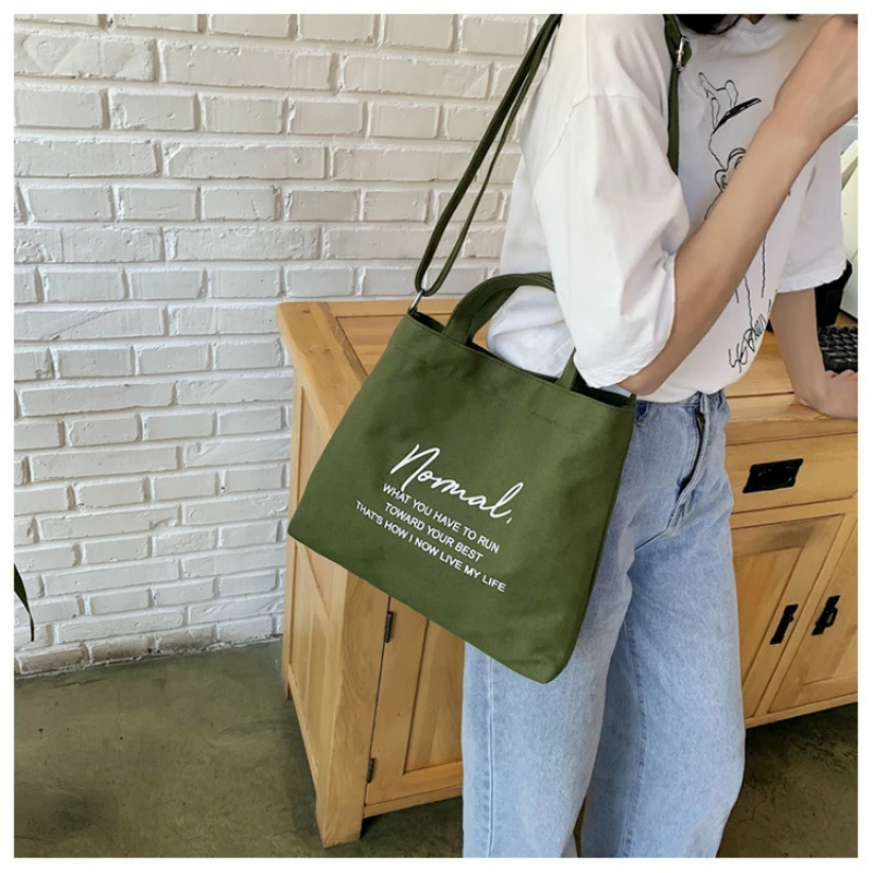 

GAGACIA New Women Fashion Single Shoulder Bag Trend Student Portable Canvas Girls Portable Crossbody Bags For Woman Bolsos Mujer