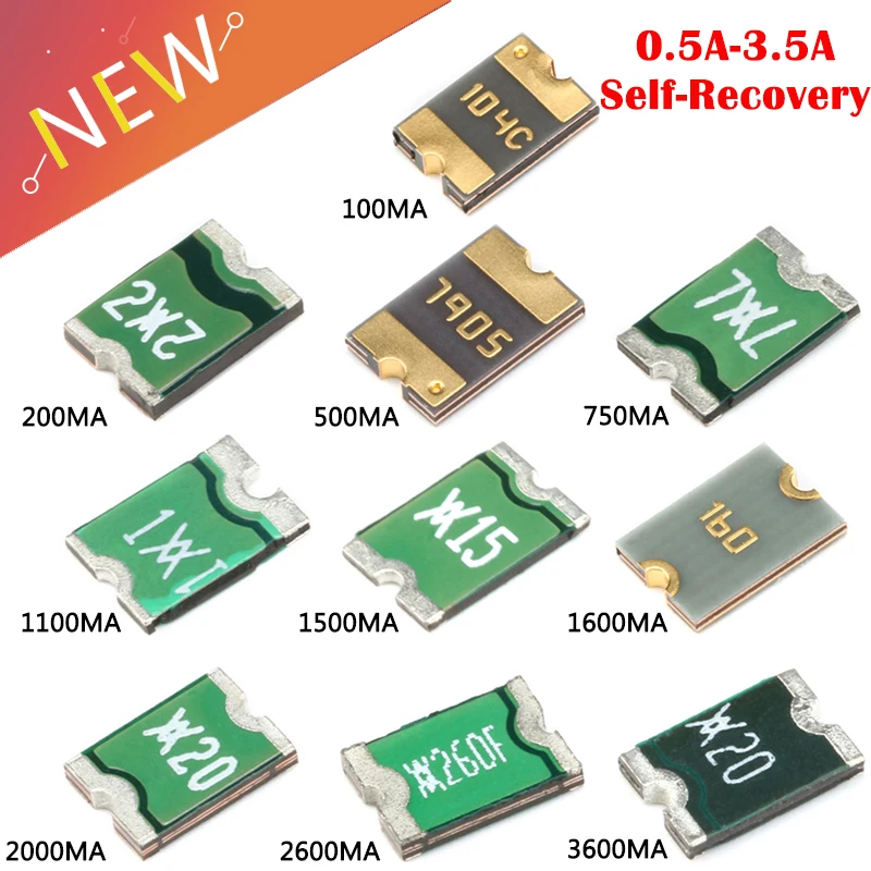 100 шт./партия Самовосстанавливающийся Предохранитель 1812 SMD 2/2 A 3/3 A/a/A|Перемычки| |