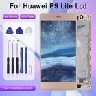 Сенсорный ЖК-экран 5,2 дюйма для Huawei P9 Lite, дигитайзер в сборе, замена дисплея VNS-L21, бесплатная доставка, с рамкой