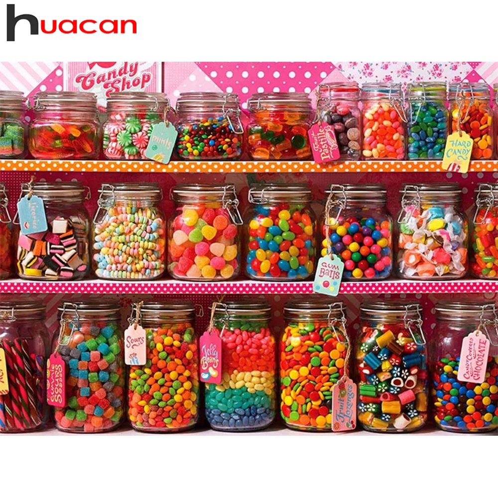 

Алмазная живопись Huacan 5D, Новое поступление, конфеты, сделай сам, Алмазная мозаика, бусины, вышивка, пейзаж, рукоделие, творческие хобби